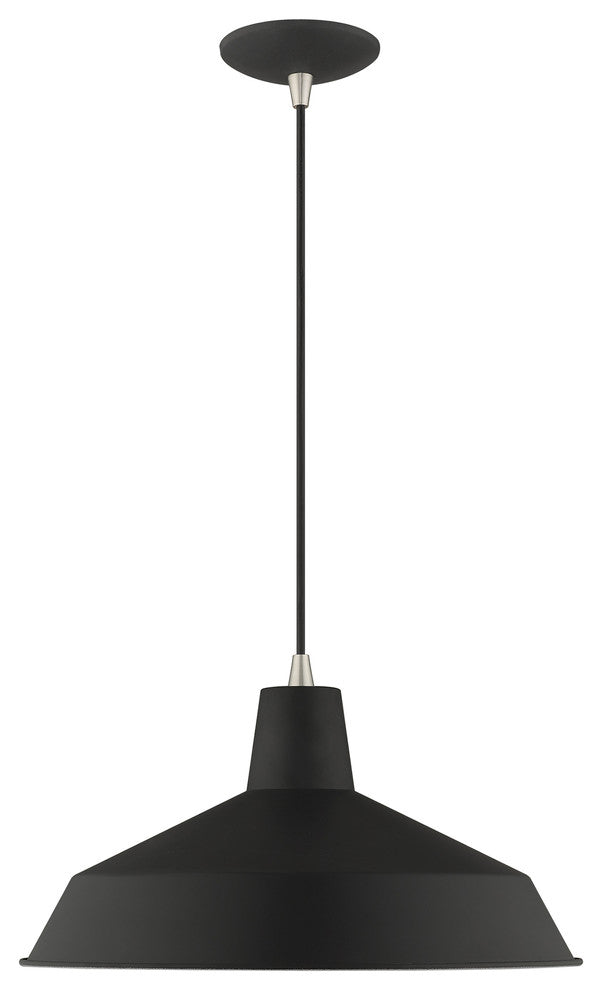 Livex Lighting Black 1-Light Mini Pendant