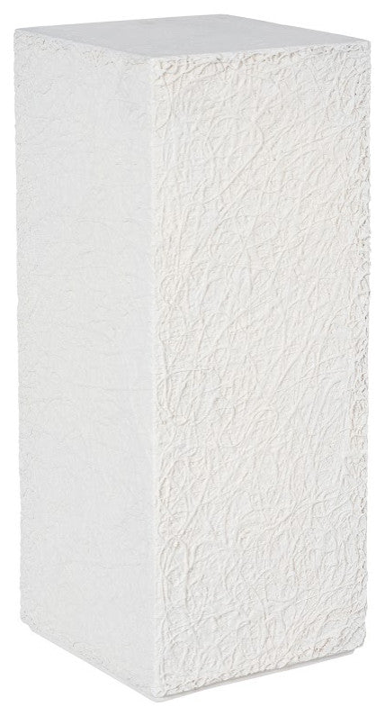 String Theory Pedestal, White Stone, Medium