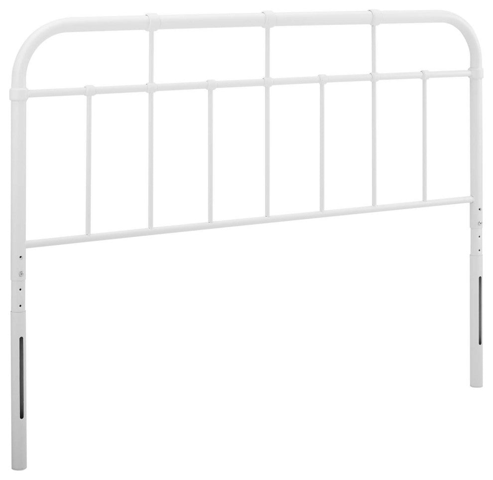 Alessia Full Metal Headboard - White