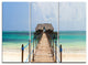 "Exotic Wood Jetty at Zanzibar Island" Metal Wall Art, 3 Panels, 36"x28"