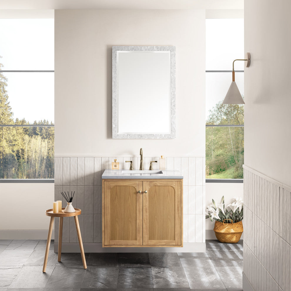 Laurent 30" Single Vanity, Light Natural Oak
