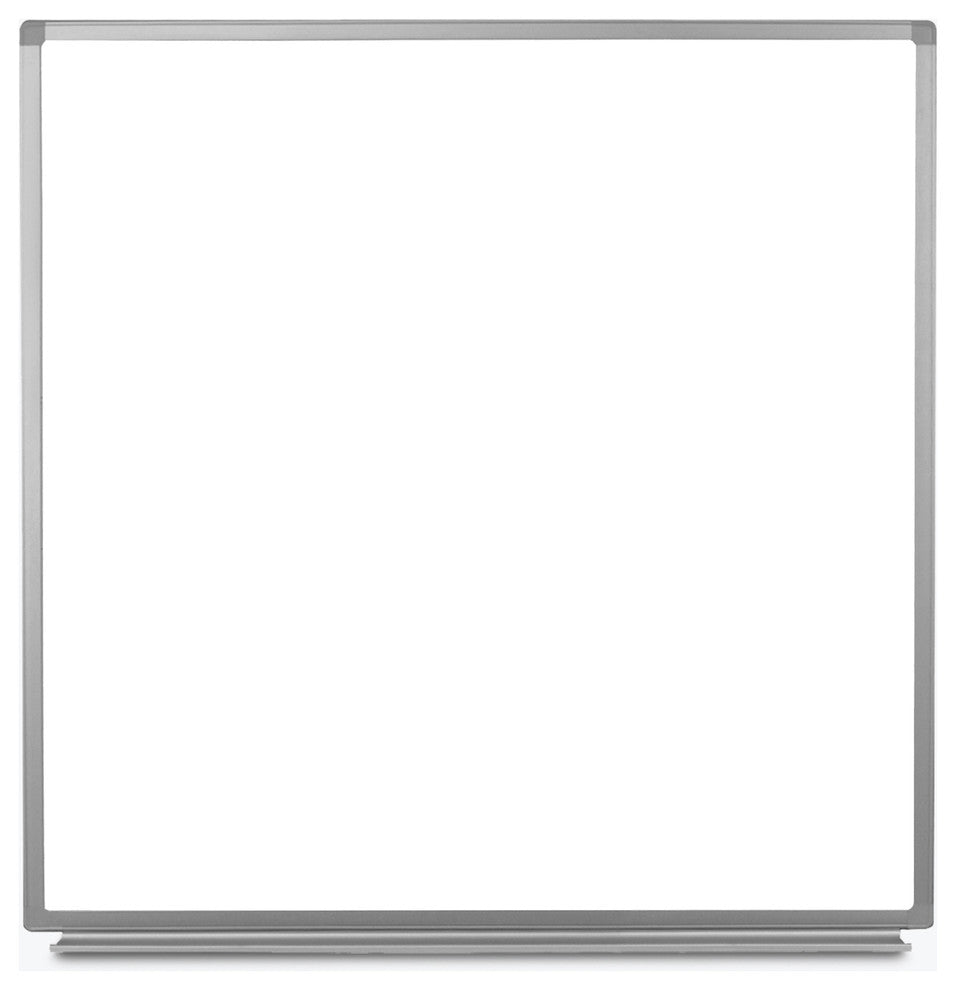 Luxor WB4848W 48"x48" Wall Mounted Magnetic Whiteboard
