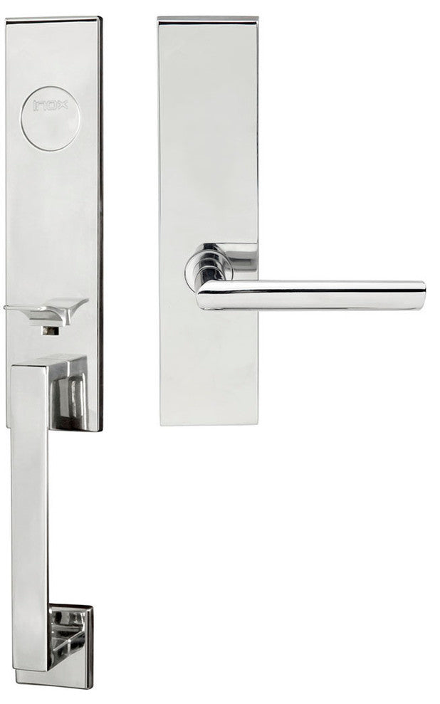 Stockholm Lever, Mortise Dummy Handleset, Left Hand, Polished Stainless Steel