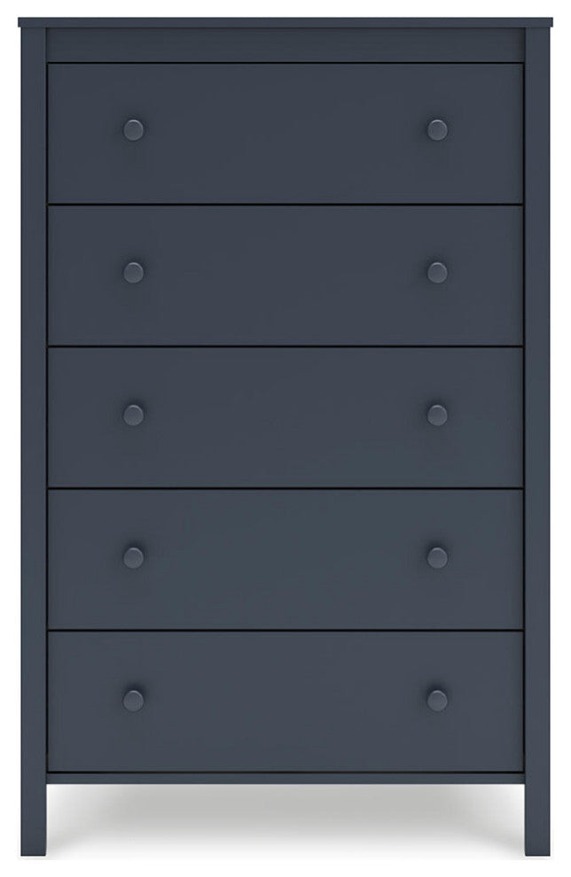 Simmenfort Navy Blue Chest of Drawers