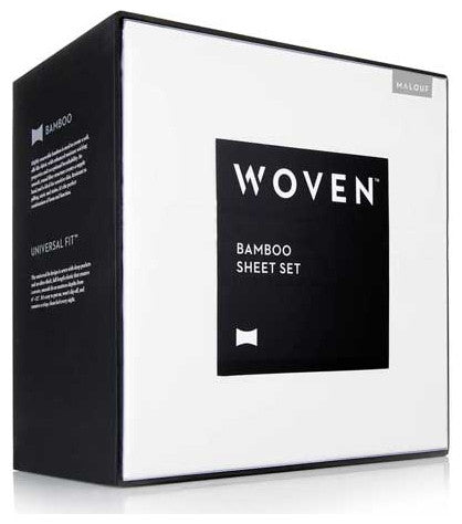 Luxury Bamboo Sheet Set by Malouf Fine Linens, Driftwood, Queen
