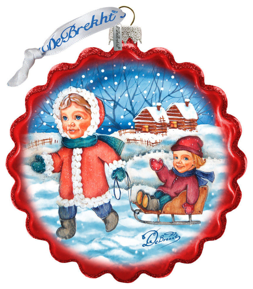 Little Siblings Wreath  Ornament