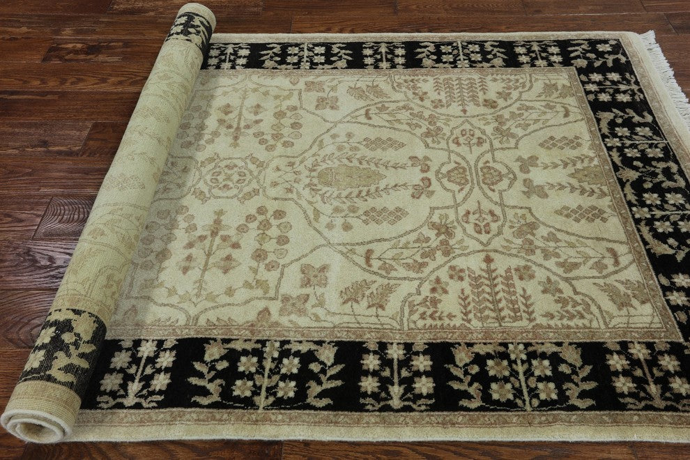 4'x6' Oriental Handmade Wool Peshawar Area Rug, W2136