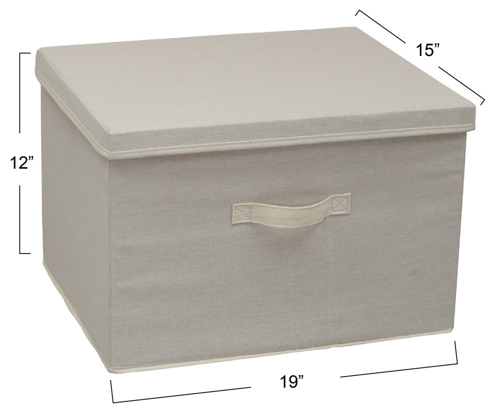 Wide KD Storage Box With Lid Box