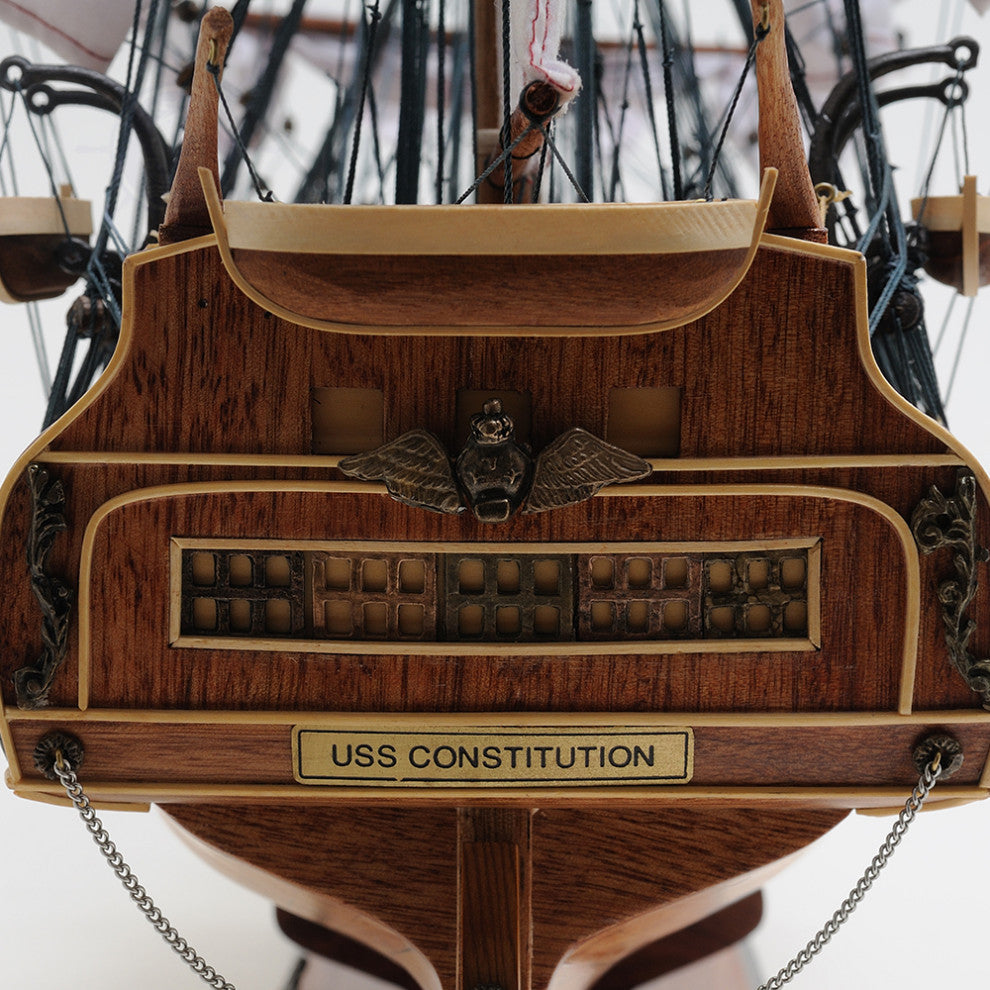 Uss Constitution Large With Floor Display Case