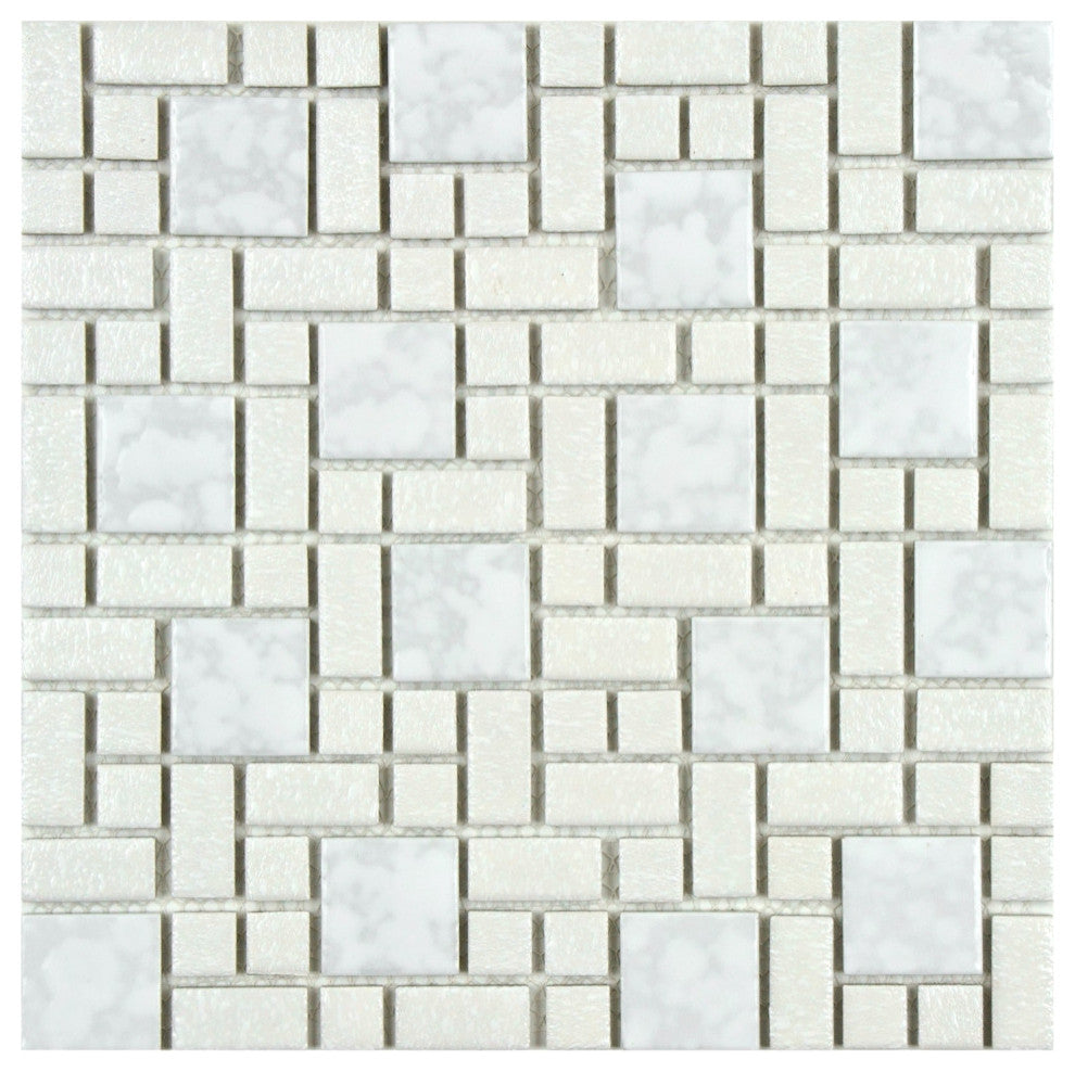 University White Porcelain Floor and Wall Tile