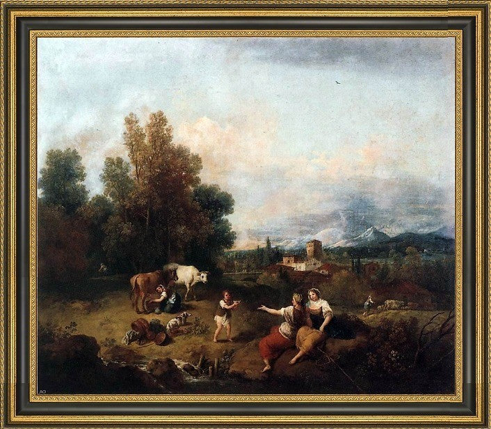 Francesco Zuccarelli LandscapeFramed Premium Canvas Print, 16"x20"