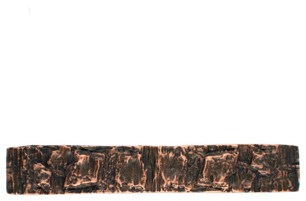 Bark 6" Pewter Cabinet Hardware Pull, Copper