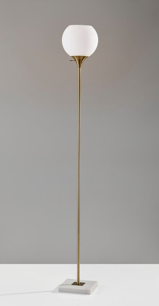 Fiona Torchiere- Antique Brass
