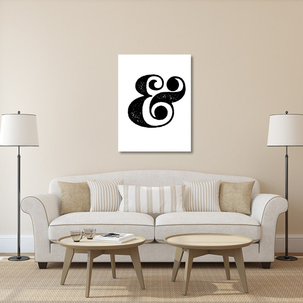"Ampersand Poster White" Fine Art Print