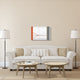 "Abstract Orange And White" Fine Art Print