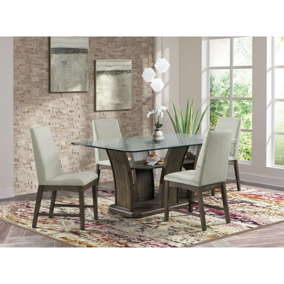 Dapper Dining Side Chair, Gray Finish, 2 Per Carton