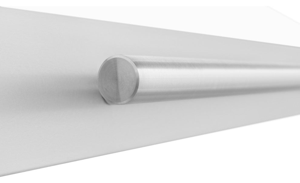 48" Stainless Steel Range Hood, White Matte Shell and Stainless Steel