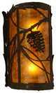 8 Wide Whispering Pines Left Wall Sconce