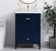 24" Single Bathroom Vanity Set, White, Blue, 24