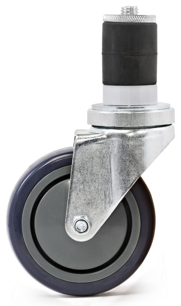 4" Caster Wheel Set Kit for Commercial Stainless Kitchen Prep Work Tables