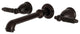 Kingston Brass Two-Handle Wall Mount Tub Faucet, Oil Rubbed Bronze