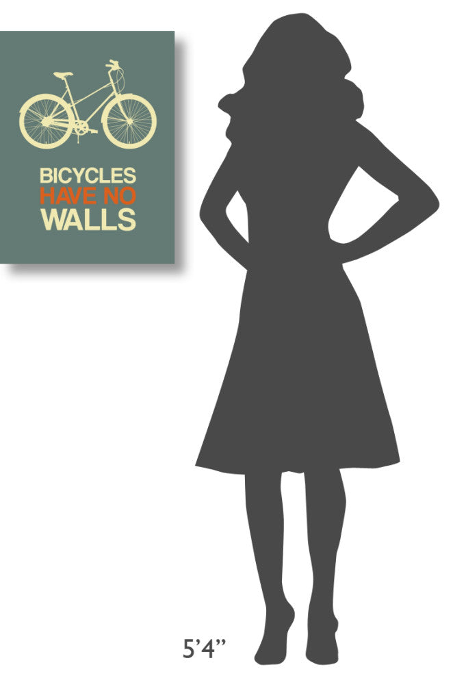 "Bicycles Have No Walls Poster 3" Fine Art Print