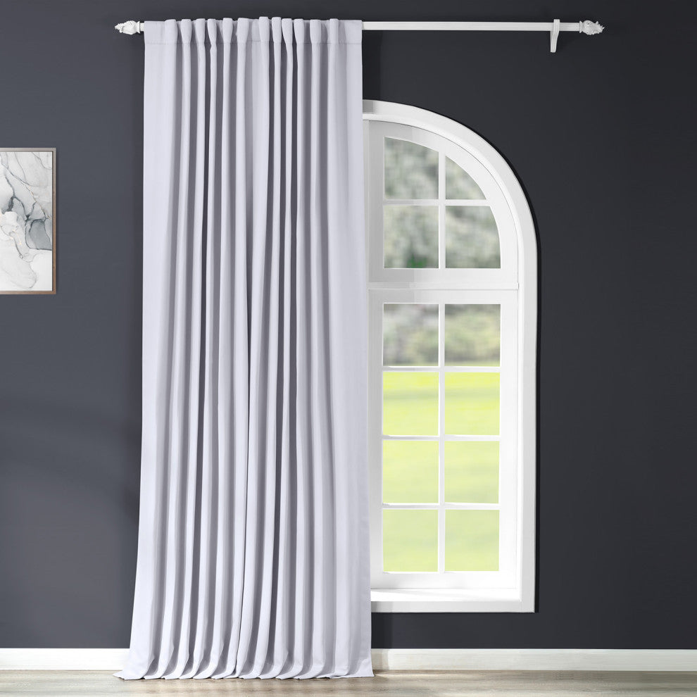 Fog Gray Extrawide Room Darkening Curtain, 100"x108"