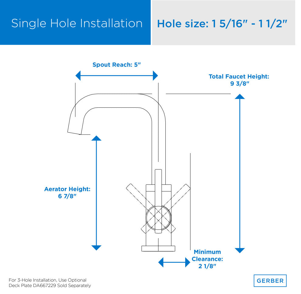 Parma Single Handle Lavatory Faucet With Metal Touch Down Drain, Brushed Bronze