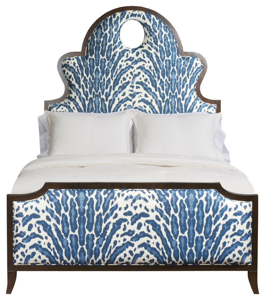 Denise Bed Cal King Cobalt Reptile