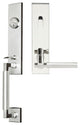 Sequoia Lever, Tubular Entry Handle set, RHR, Polished Stainless Steel