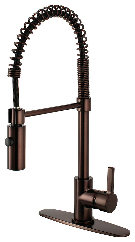 Gourmetier Single-Handle Pre-Rinse Kitchen Faucet, Oil Rubbed Bronze
