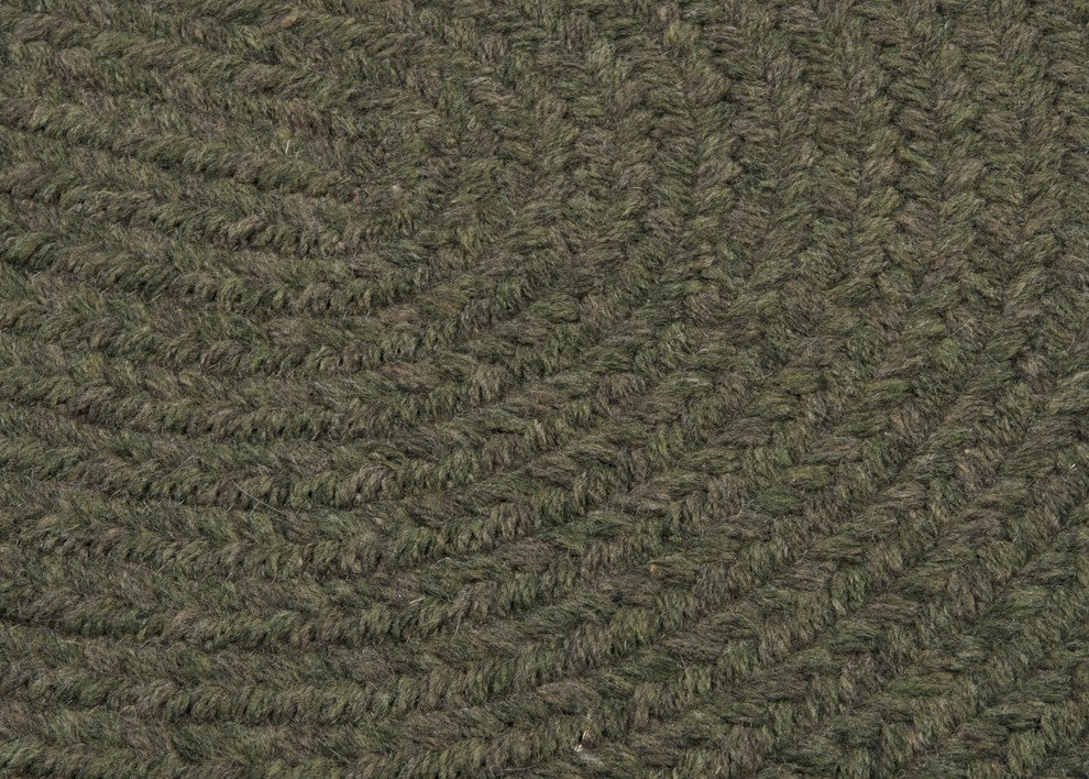Colonial Mills Bristol WL55 Olive Traditional Area Rug, Oval 2'x12'