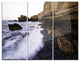 "Rolling Stones at Beach" Photo Metal Wall Art, 3 Panels, 36"x28"
