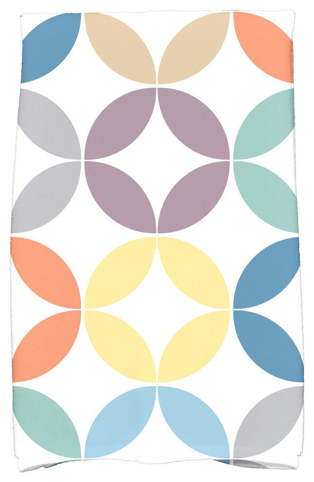 Eye Opener, Geometric Print Hand Towel, Lavender