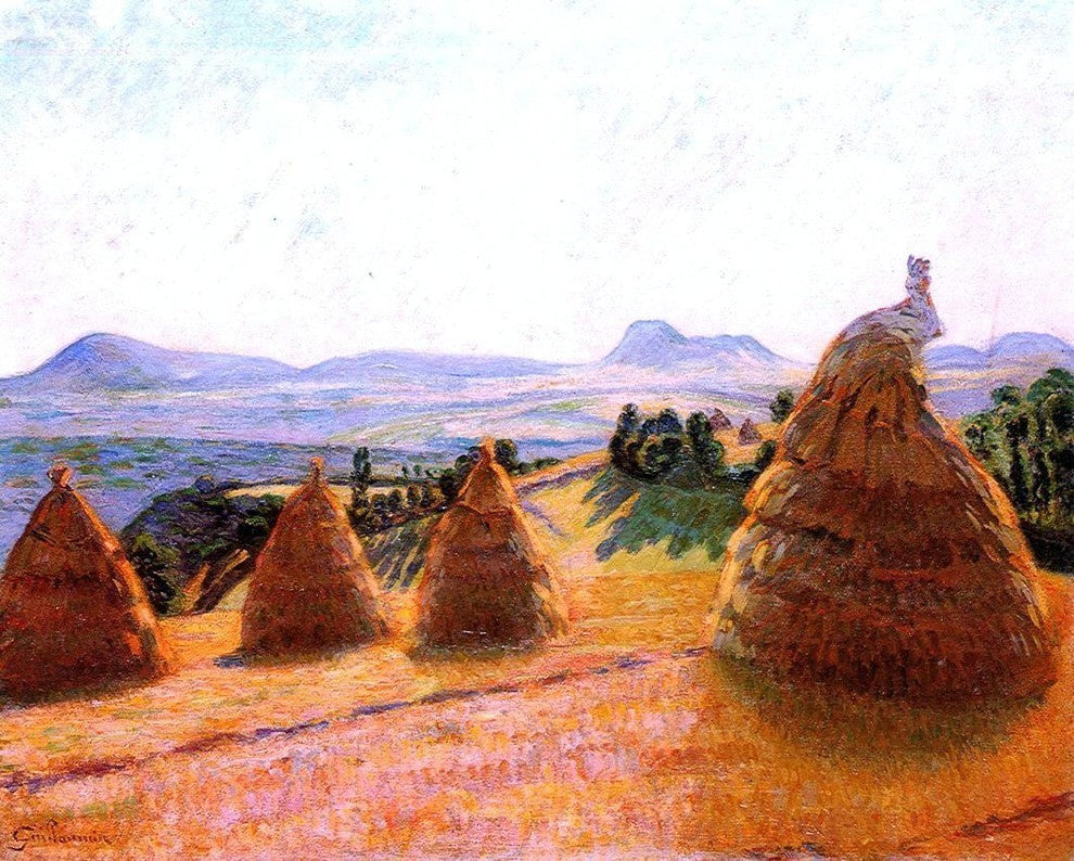 Armand Guillaumin Le Pleteau Bromant a Pontgibaud (Puy de Dome) Canvas Print