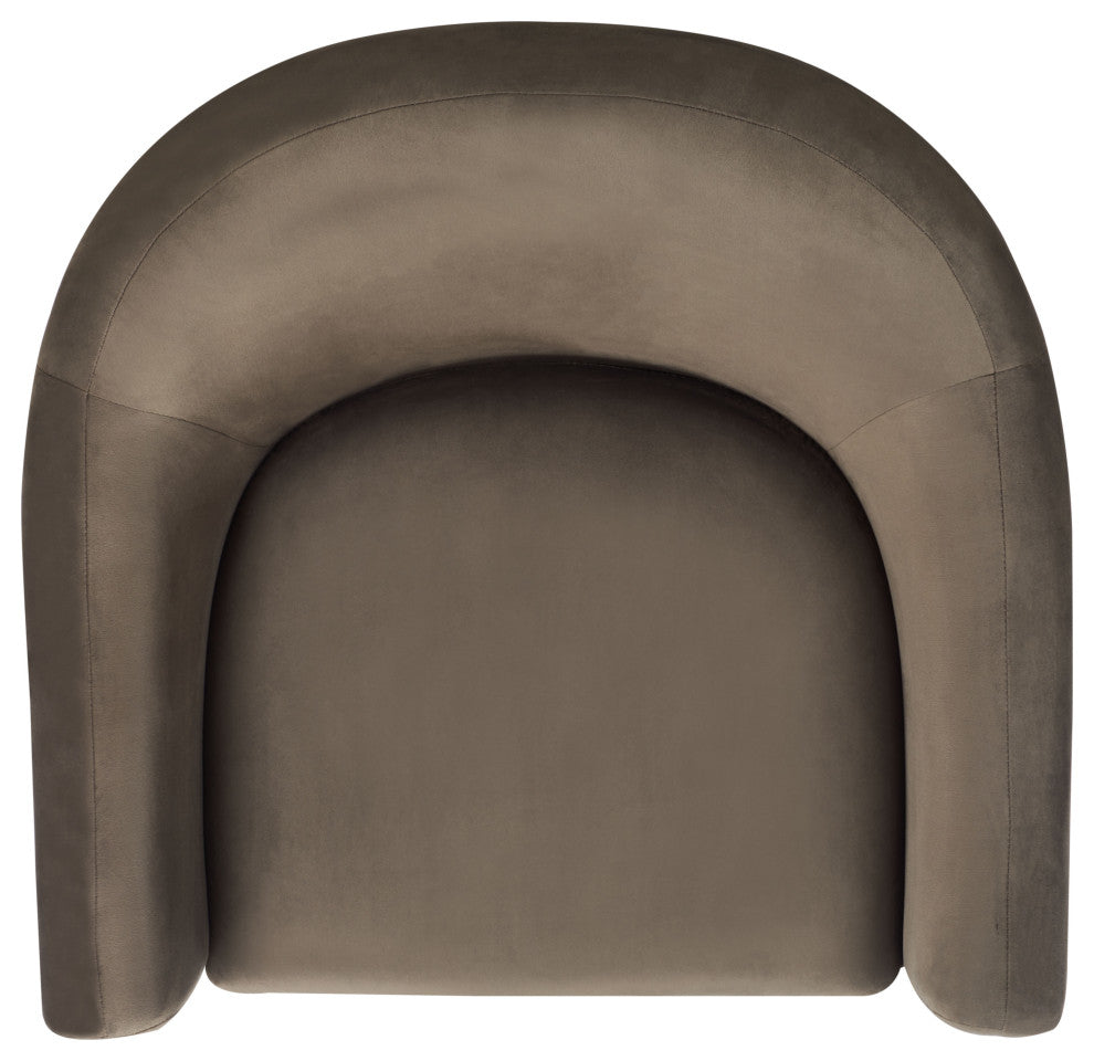 Safavieh Laylette Upholstered Accent Chair, Dark Brown