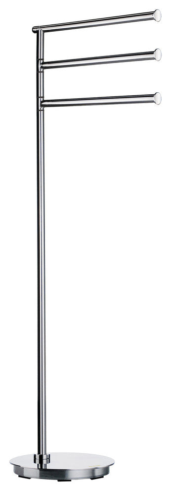 Outline Lite Triple Swing Arm Towel Rail Stainless Steel Polished