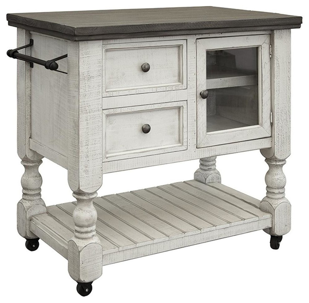 Stonegate Solid Wood Kitchen Island, 39"