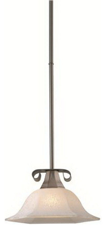 Z-Lite Liberty Mini 1-Light Pendant Fixture, Satin Nickel