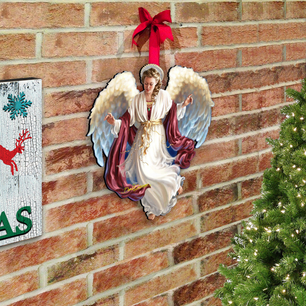 Peace on Earth Angel Wall and Door Hanger by Dona Gelsinger
