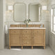 Lorelai 60" Double Vanity, Light Natural Oak, 3 CM Eternal Marfil Top
