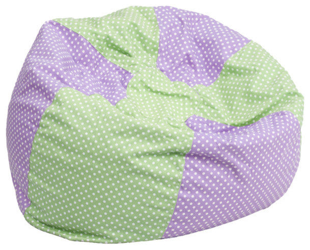 Plush Polka Dot Bean Bag