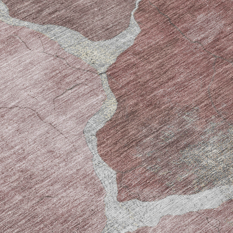 Machine Washable Indoor/Outdoor Chantille ACN1889 Mauve 2'6" x 3'10" Rug