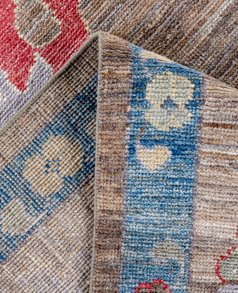 Oushak One-of-a-Kind Hand-Knotted Area Rug Brown, 9'0" x 11'11"