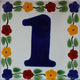 Bouquet Talavera Tile, Set of 2, Number One