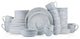 Stone Lain Brighton Porcelain 32 Piece Dinnerware Set, Gray
