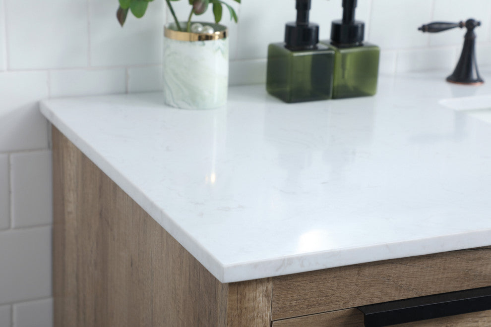 Bethany Single Bathroom Vanity, Natural Oak, 54"