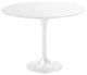 Saarinen Round Dining Table White Laminate Top, 48"