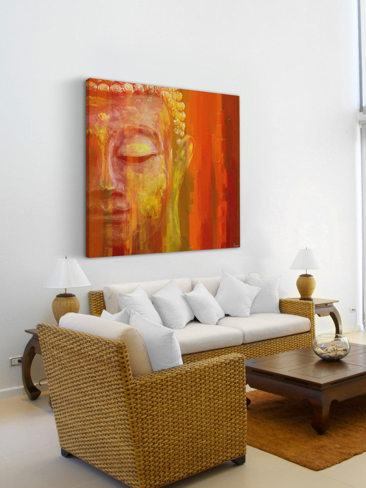 "Buddha" Fine Art Canvas Print, 40"x40"