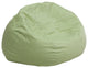 Bean Bag Chair, Green, White, Small, Dots